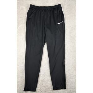 Nike Dri-Fit Track Pants Mens Sz L Black White Athletic Polyester 839363-010